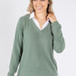 Super Soft Two in One V Neck Pullover