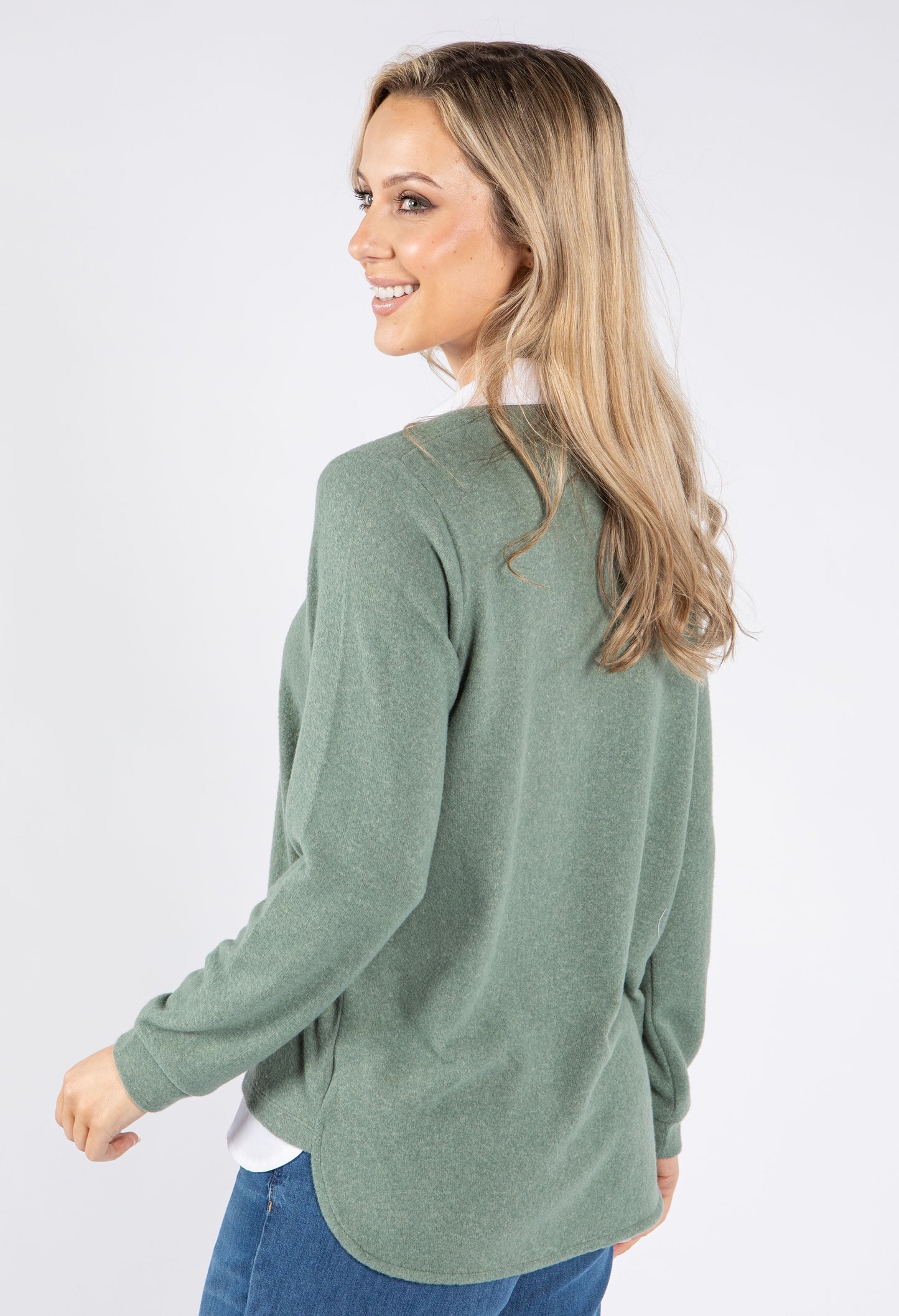 Super Soft Two in One V Neck Pullover