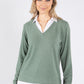 Super Soft Two in One V Neck Pullover