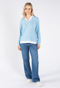 Super Soft Two in One V Neck Pullover