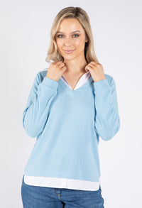 Super Soft Two in One V Neck Pullover