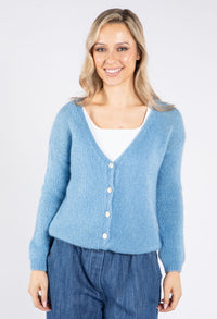 V Neck Buttoned Cardigan