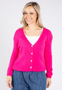 V Neck Buttoned Cardigan