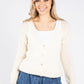 V Neck Buttoned Cardigan