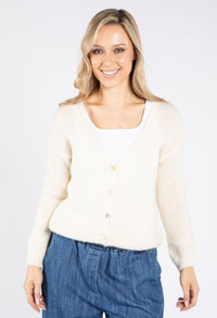 V Neck Buttoned Cardigan