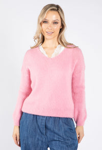 Soft Touch V Neck Knit Pullover