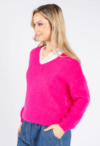 Soft Touch V Neck Knit Pullover