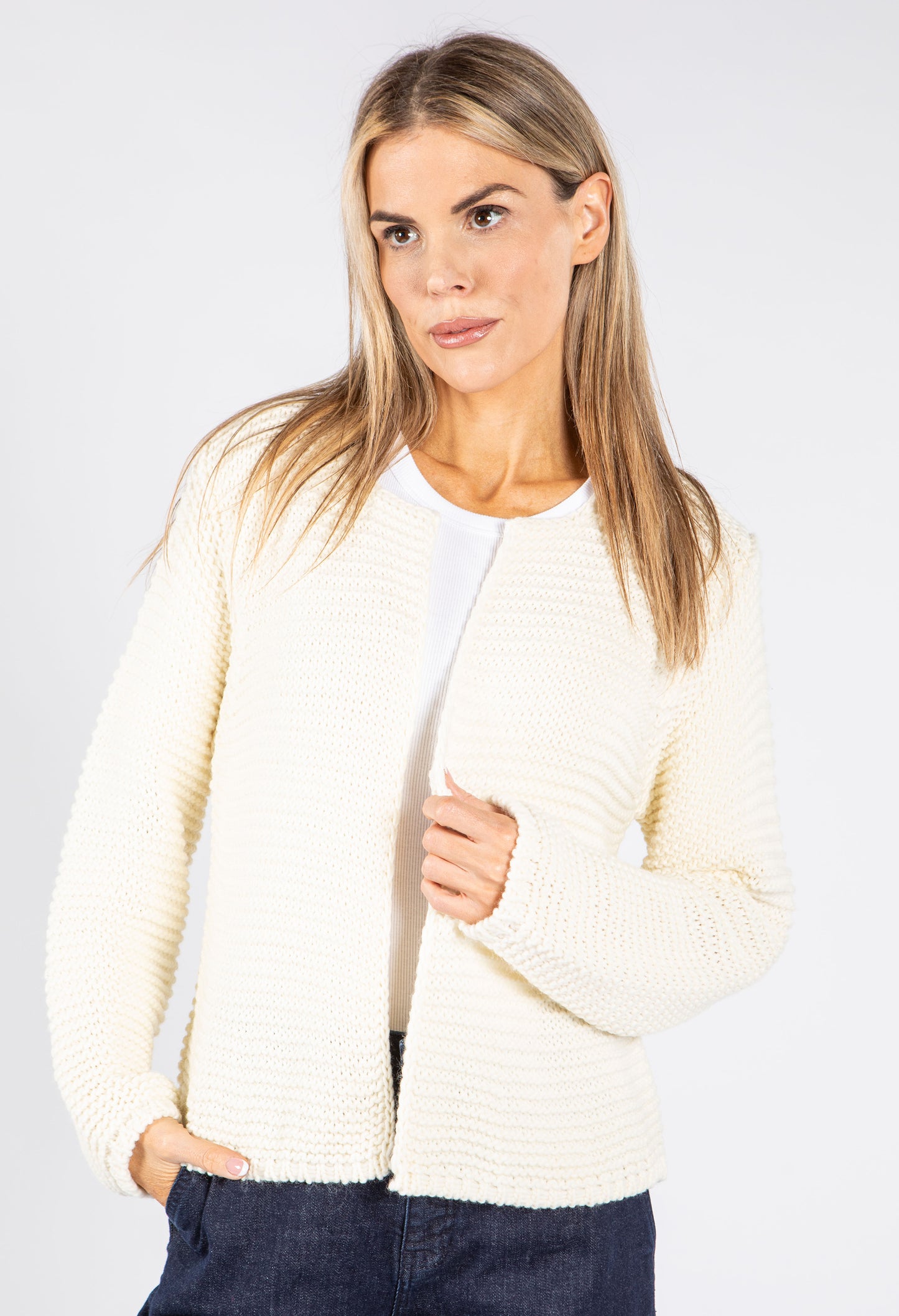 Ribbed Knit Cardi