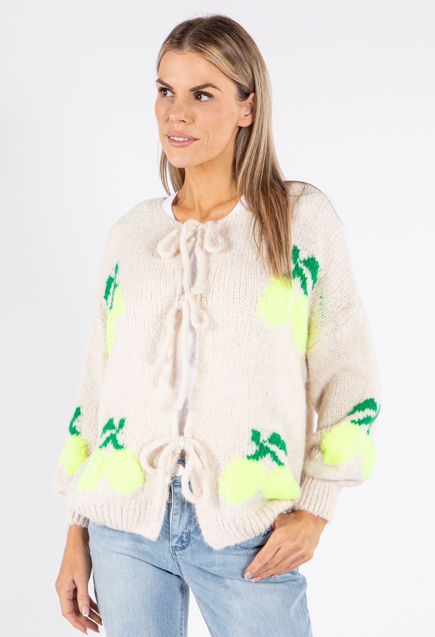 Lemon Tie Knit Jumper