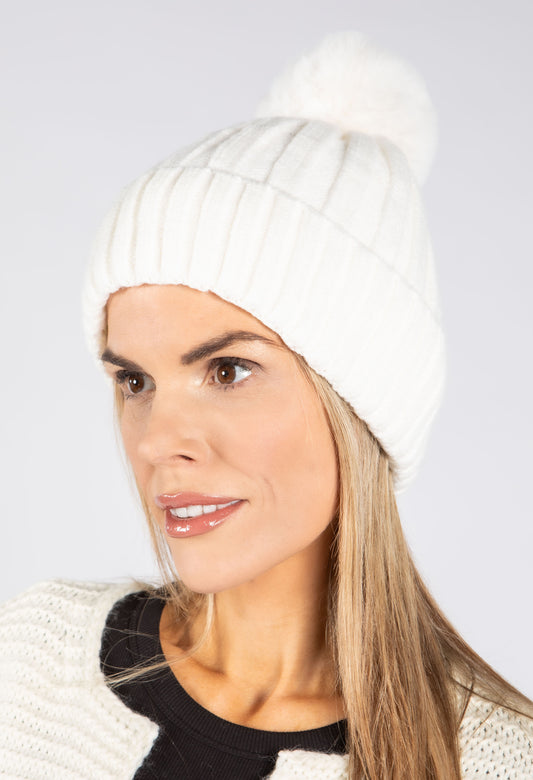 Faux Fur Bobble Hat