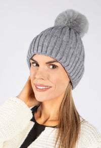 Faux Fur Bobble Hat