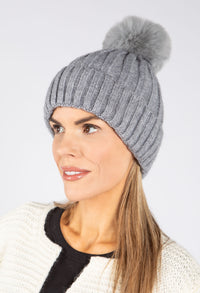 Faux Fur Bobble Hat