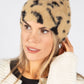 Leo Print Fluffy Hat