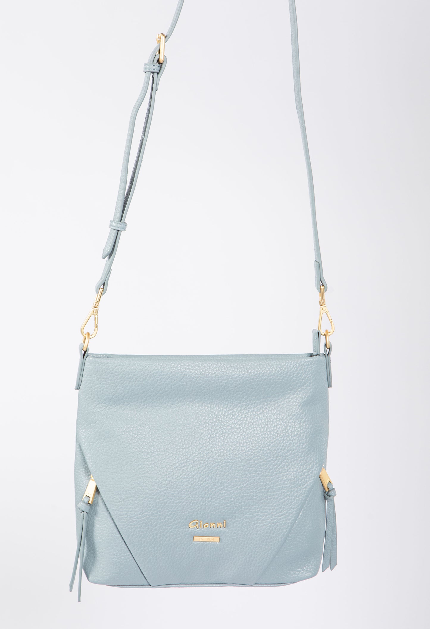 Double Side Zip Crossbody Bag