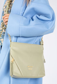 Double Side Zip Crossbody Bag