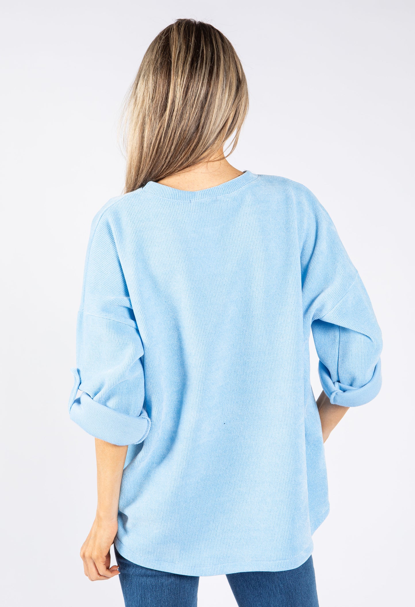 Cord Feel Diamante Pullover