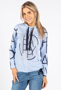 Happy Slogan Lux Touch Knit Pullover