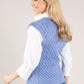 V Neck Soft Cable Knit Vest