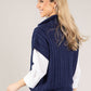 Soft Cable Knit Sweater Vest