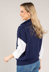 Soft Cable Knit Sweater Vest