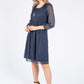 Plisse Pleat Polka Dot Dress