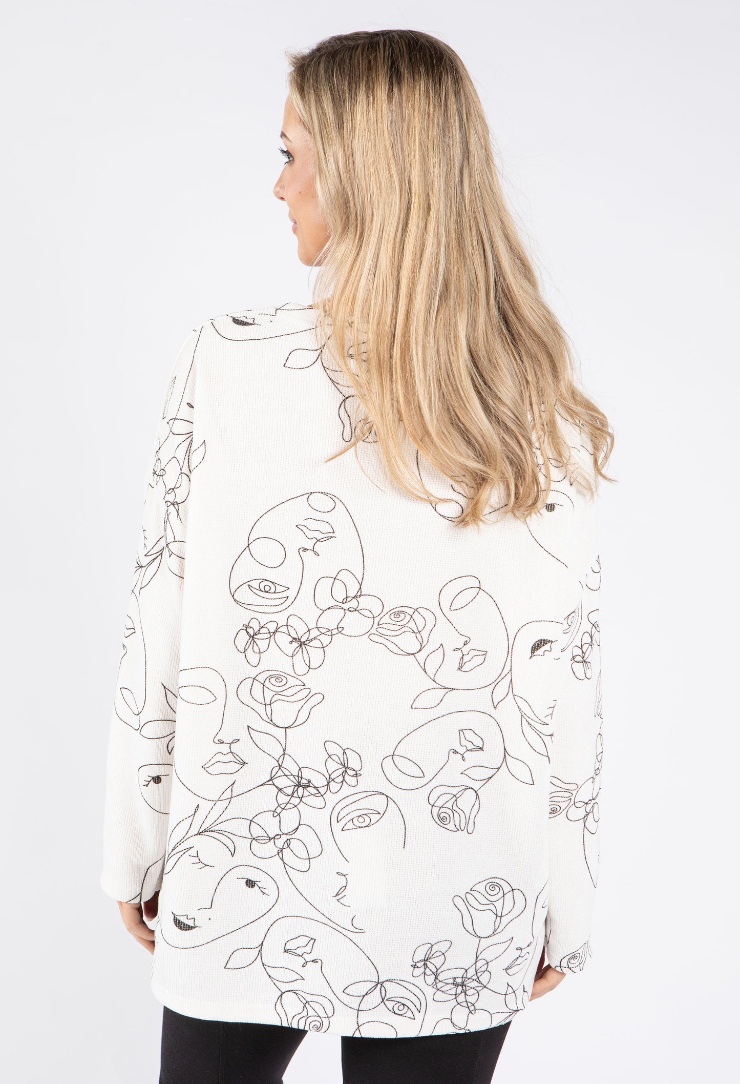 Linework Cord Feel Pullover