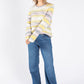 Striped Ribbed Knit Pullover