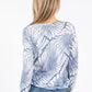 Fine Knit Palm Printed Top