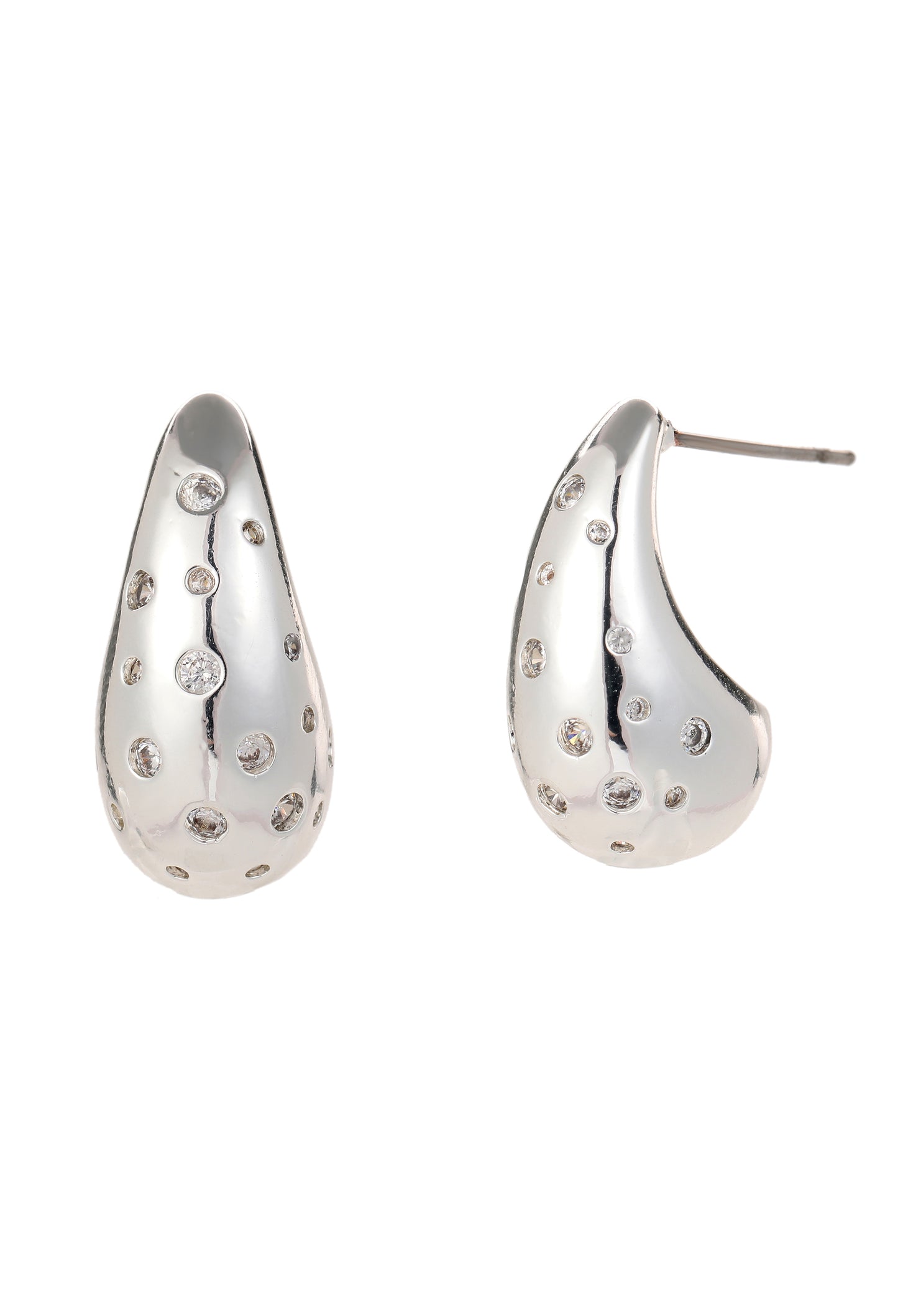 Embellished Tear Drop Earrings