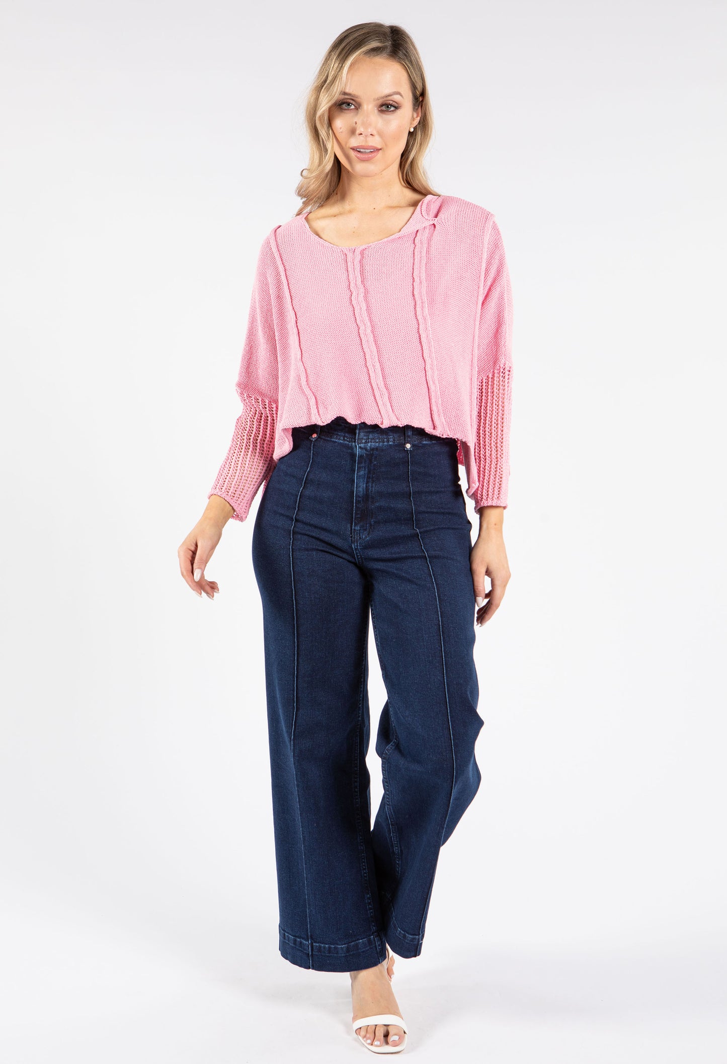 Isla High Waist Front Seam Tailored Jeans