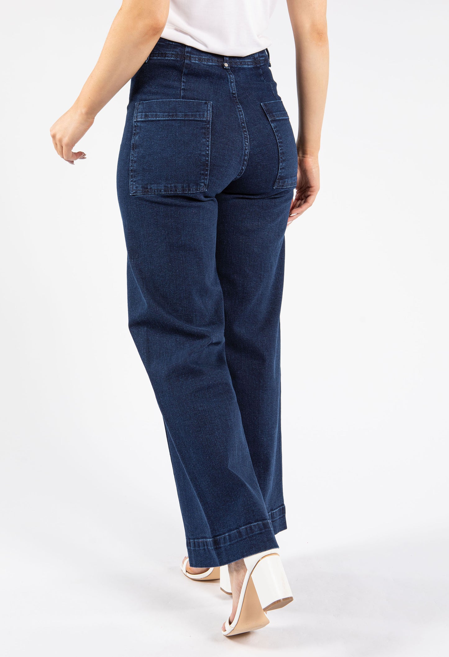 Isla High Waist Front Seam Tailored Jeans