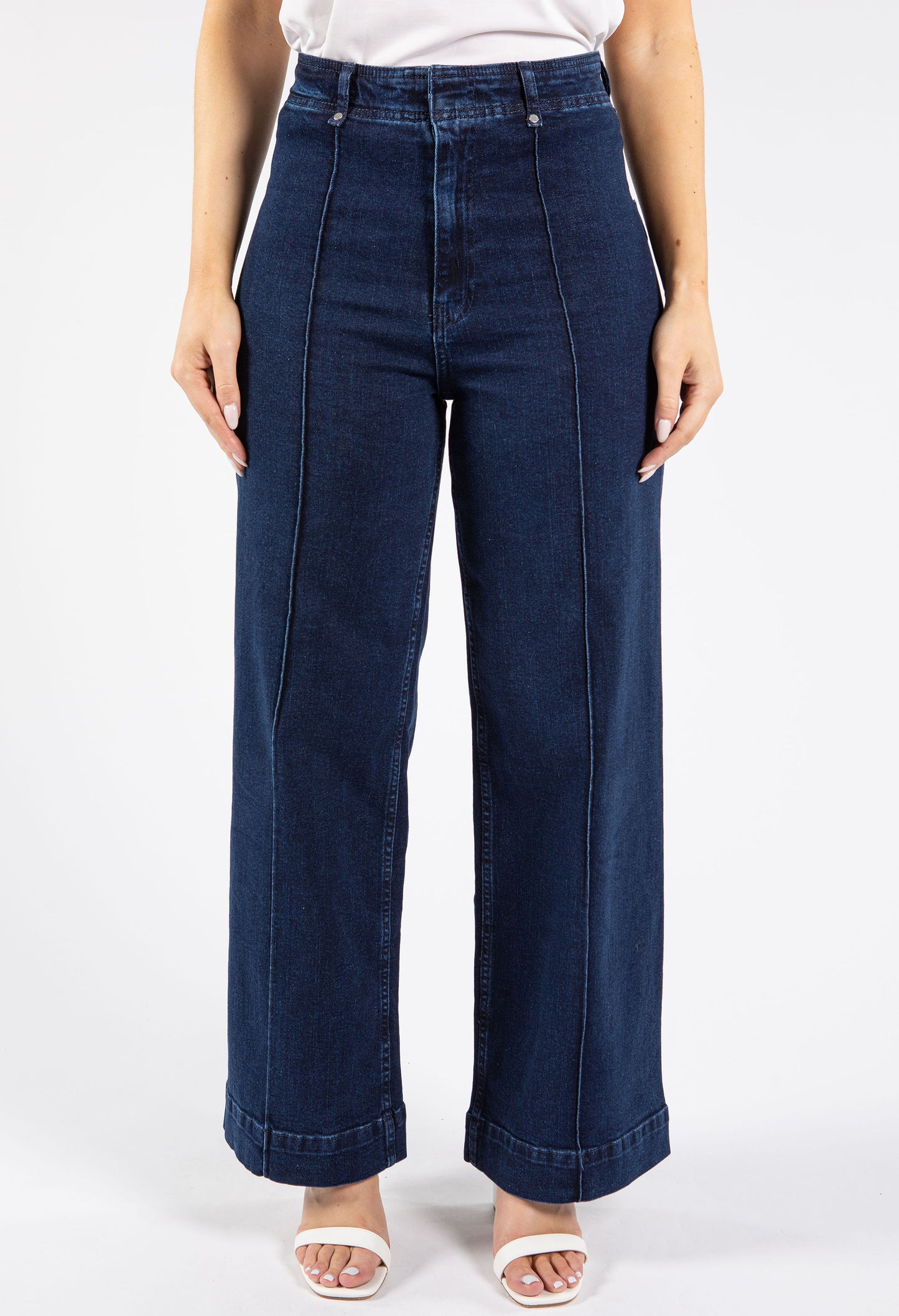 Isla High Waist Front Seam Tailored Jeans