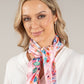 Satin Floral Scarf