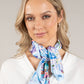 Satin Floral Scarf