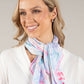 Satin Floral Print Scarf