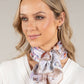 Satin Abstract Print Scarf