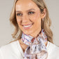 Satin Abstract Print Scarf