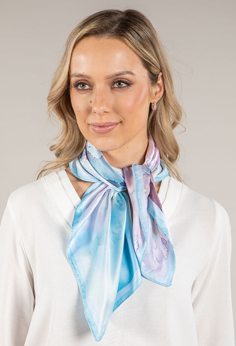 Satin Watercolour Scarf