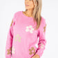 Floral Knit Pullover