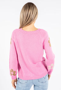 Floral Knit Pullover