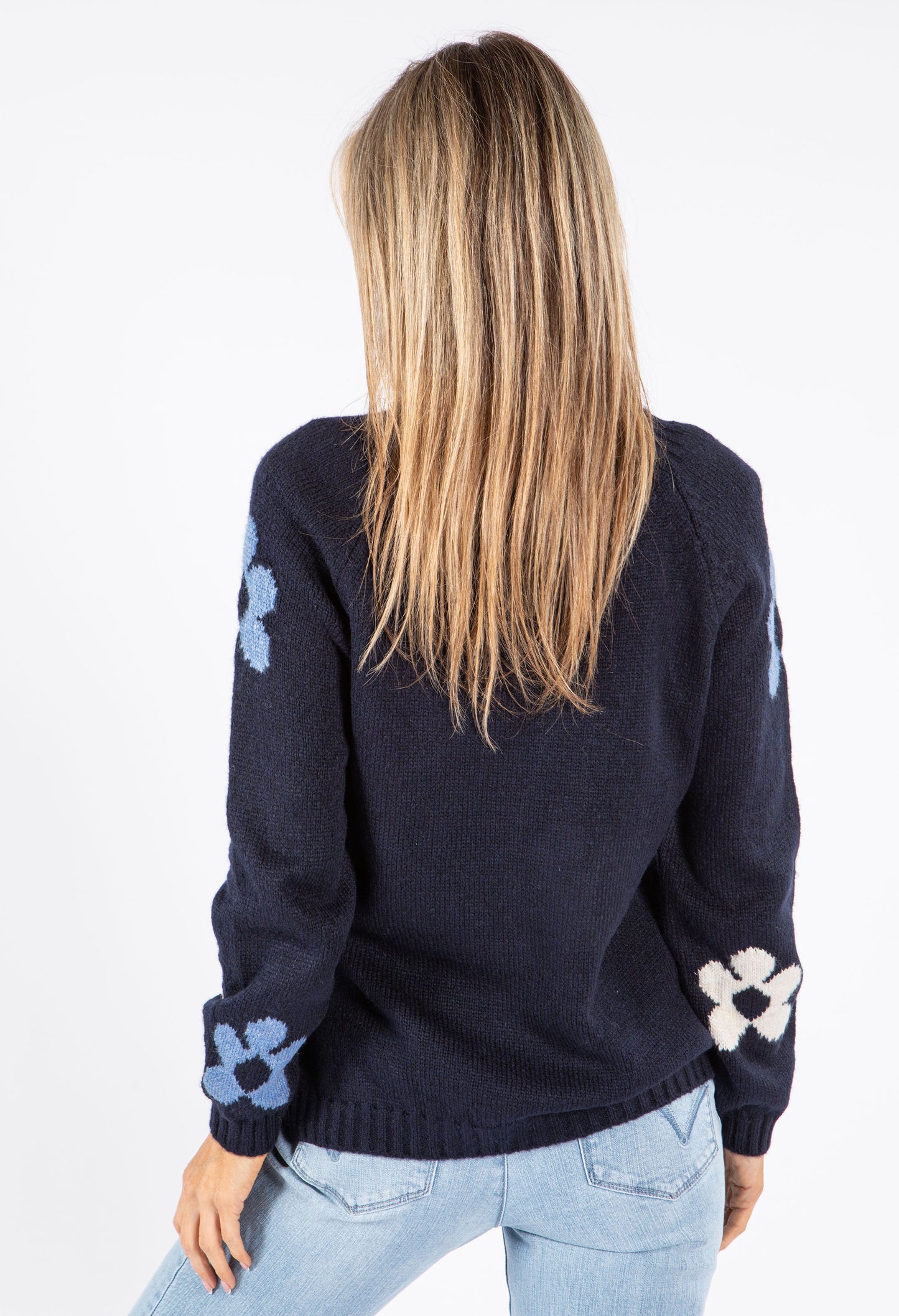 Floral Knit Pullover