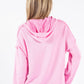 Soft Touch Front Print Hoodie