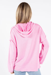 Soft Touch Front Print Hoodie