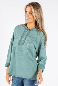 Soft Touch Front Print Hoodie