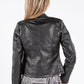 Leatherette Biker Jacket