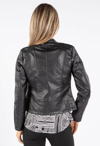 Leatherette Biker Jacket