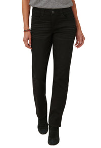 "Ab"solution Black Denim Straight Leg Jeans