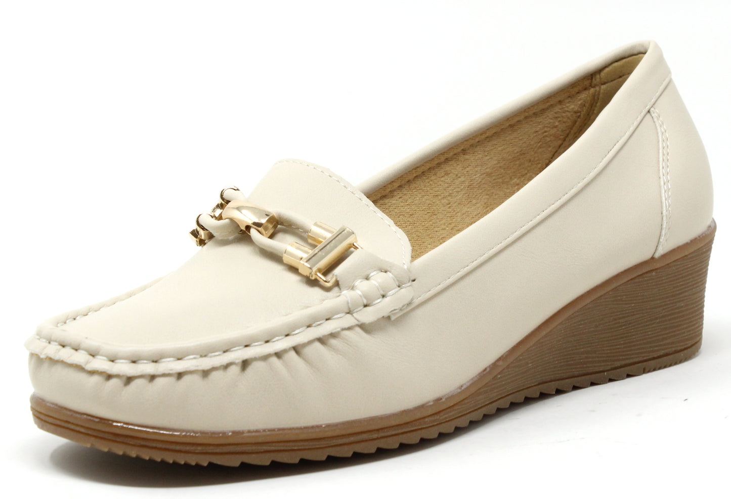 Buckle Wedge Loafer