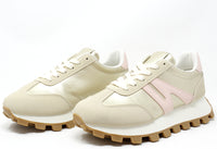 Baby Pink Striped Trainer