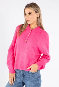 Luxury Collared Knit Pullover